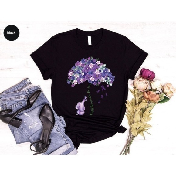 Kristi M Other - Alzheimers Flower Support Awareness Gift Unisex T-Shirt